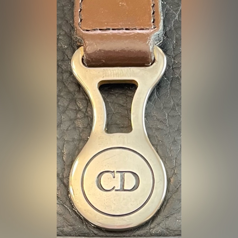 Dior Authentic Vintage Black Leather Crossbody Bag w/ Silver Hardware - Picture 7 of 14